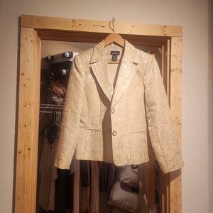 Rafaella Cream Patterned Blazer